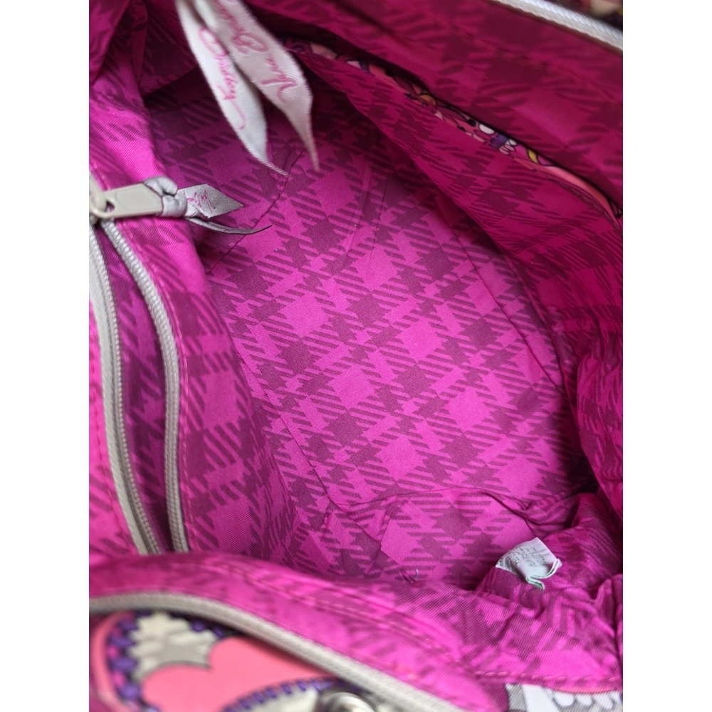 Vera Bradley Paisley Chain Bag Pink Quilted Shoulder Handbag Purse - Picture 4 of 5